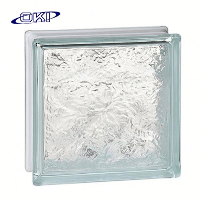 cheap clear and colored decorative glass block for showers