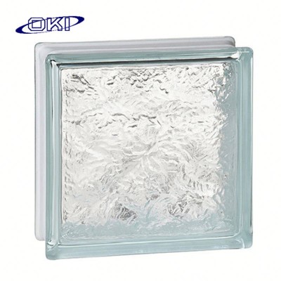 Clear factory price flat fire proof glass block bricks