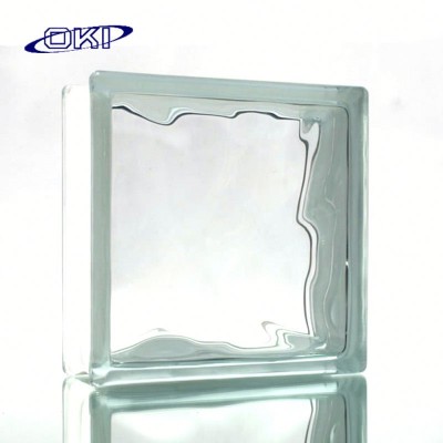 indoor decoration clear and colored glass brick price for sale